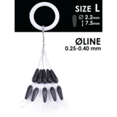 Gumijas stoperi Salmo RUBBER CONE STOPS, S901-003L