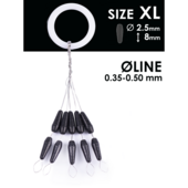 Gumijas stoperi Salmo RUBBER CONE STOPS, S901-004XL