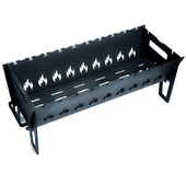 GRILS saliekams Boyscout V1 63x26x25 cm (metāls 4 mm) paredzēts 10 iesmiem, DV31040