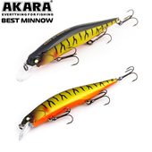 Vobleris AKARA «Best Minnow» 110 SP (110mm, 0.0-2.0m, 17gr), BM110SP-A108