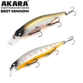 Vobleris AKARA «Best Minnow» 110 SP (110mm, 0.0-2.0m, 17gr), BM110SP-A110