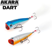 Vizulis Akara popper «Dart» 50 F (50mm, 4gr, Top Water), D50F-A12