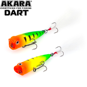 Vizulis Akara popper «Dart» 50 F (50mm, 4gr, Top Water), D50F-A102