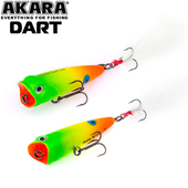 Vizulis Akara popper «Dart» 50 F (50mm, 4gr, Top Water), D50F-A113