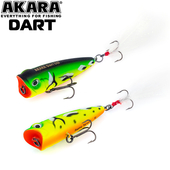 Vizulis Akara popper «Dart» 50 F (50mm, 4gr, Top Water), D50F-A136